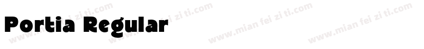 Portia Regular字体转换